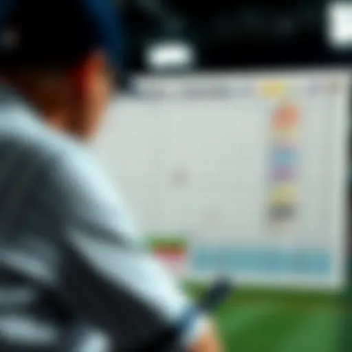 Baseball strategy analysis chart