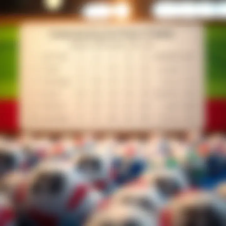 Visual representation of the rules of the Belgian Wednesday Lotto