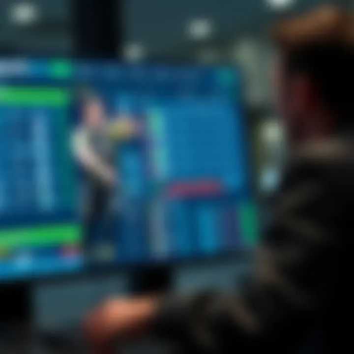 A user interface of the betting platform