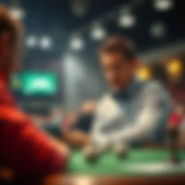 Illustration of strategic betting techniques