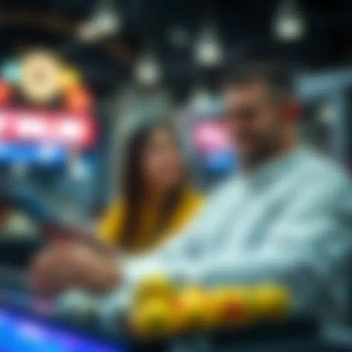 Visual representation of user engagement in lottery betting.