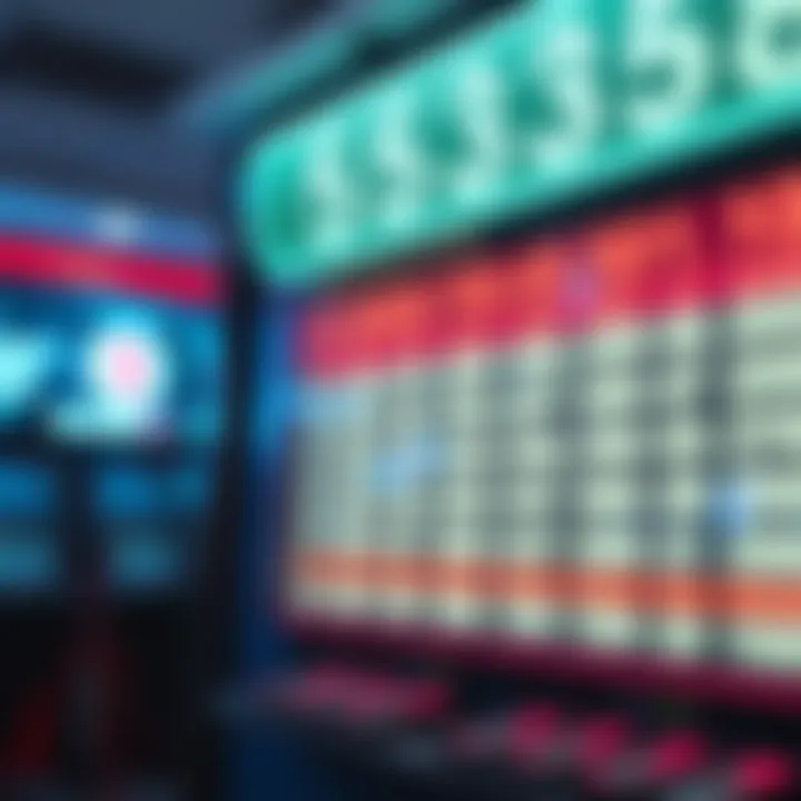 A dynamic representation of lottery numbers and statistics