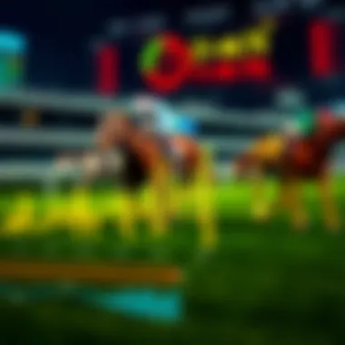 Economic aspects of horse racing depicted through charts and graphs