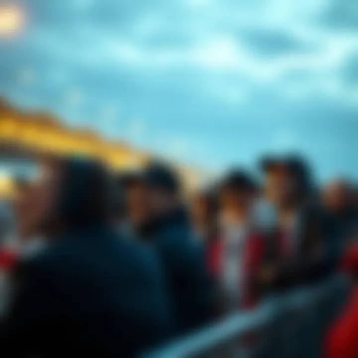 An engaging depiction of enthusiastic spectators at a horse racing event