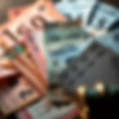 A collection of lottery tickets