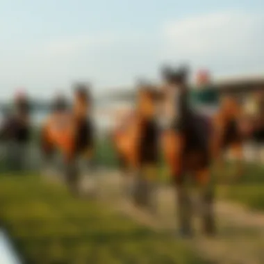 A historical depiction of horse racing culture