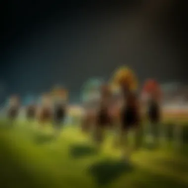 A timeline depicting the history of horse racing