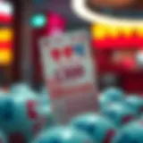 Korean lottery ticket with numbers