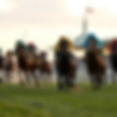 Exciting horse race at LetsRun Park captured in action