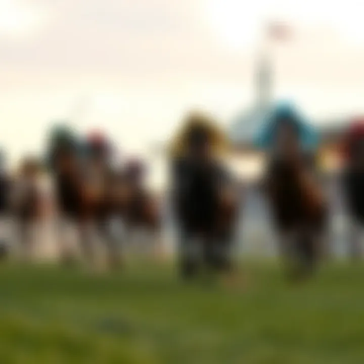 Exciting horse race at LetsRun Park captured in action