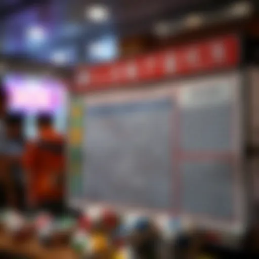 A detailed chart of historical lottery numbers