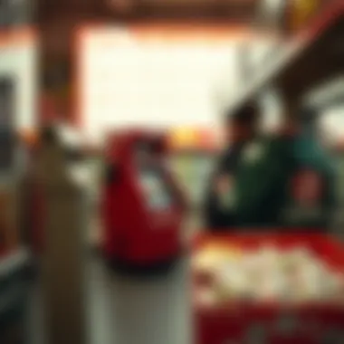 Visual representation of lottery ticket purchasing methods