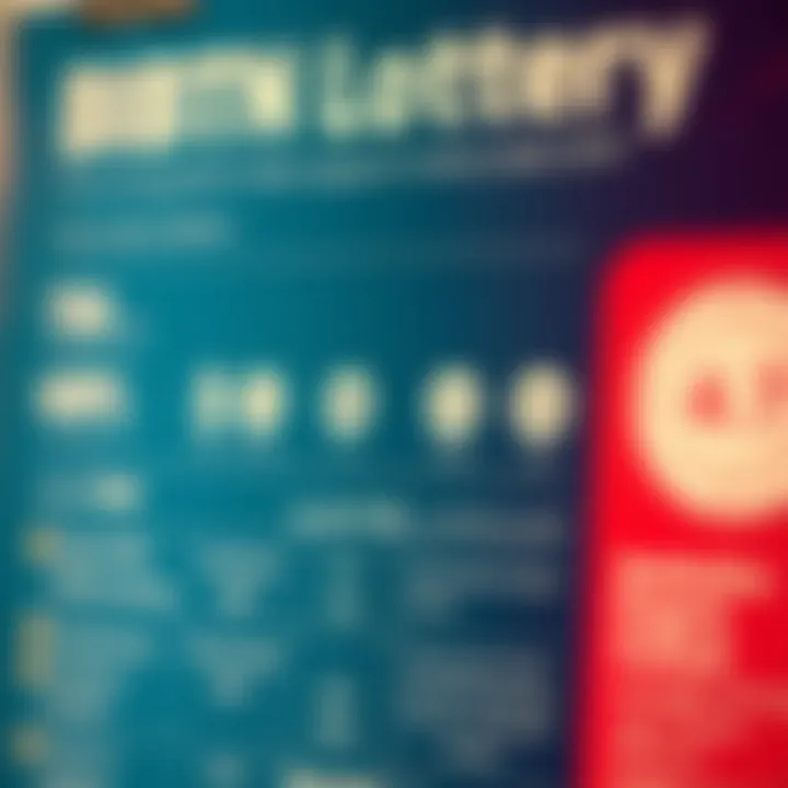 Infographic summarizing lottery statistics