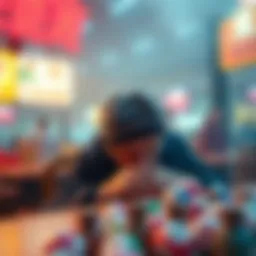 An artistic representation of luck and chance