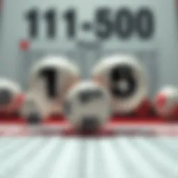 Symbolic representation of lotto numbers with a statistical chart