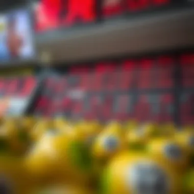 Frequency of lottery number occurrences