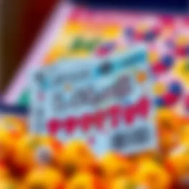 Lottery Ticket Insight A captivating lottery ticket with vibrant colors and patterns