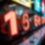 Visual representation of lottery numbers