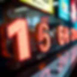 Visual representation of lottery numbers