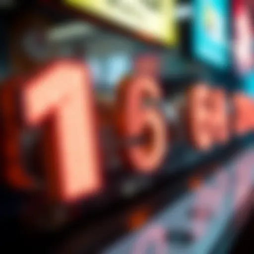 Visual representation of lottery numbers