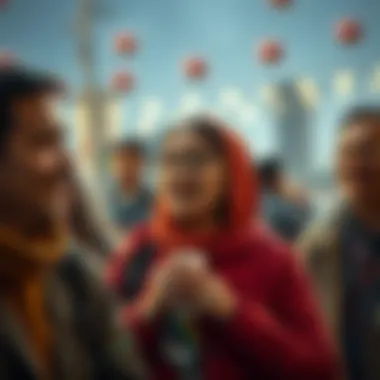 Social interactions and community reactions