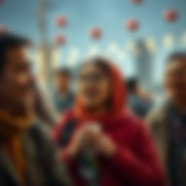 Social interactions and community reactions