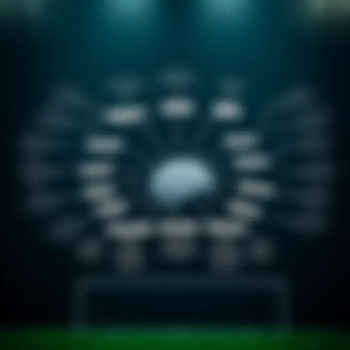 A mind map illustrating psychological aspects of betting