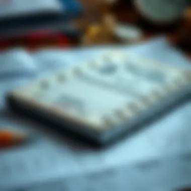 A notebook filled with betting strategies