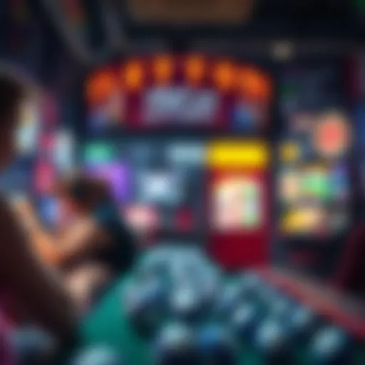 Visual representation of online lottery concepts