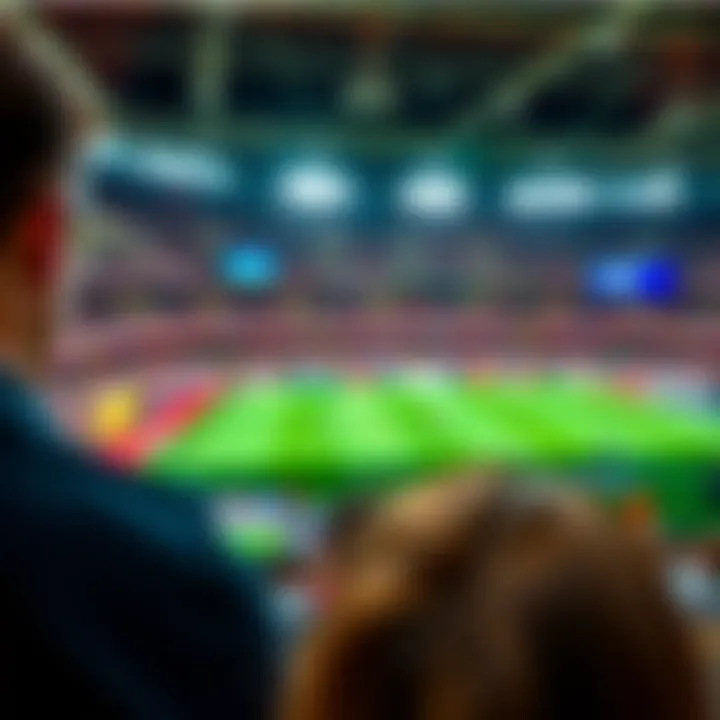 Overview of a live sports streaming platform interface