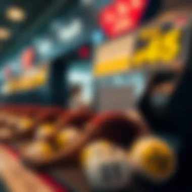 Visual representation of statistical strategies in lottery selection