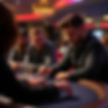 Strategic decision-making illustration for gambling