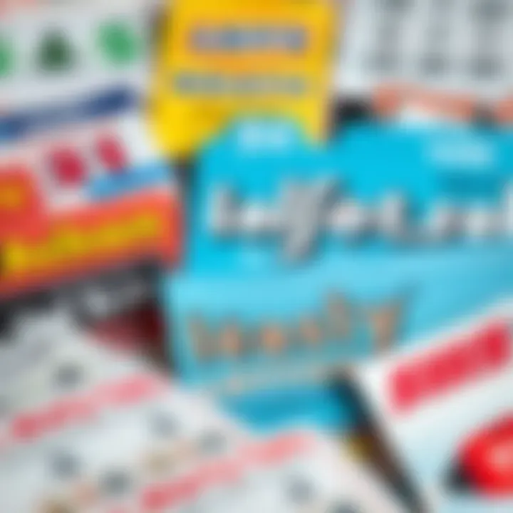 Diverse instant lottery tickets and their designs