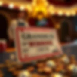 Winning lottery ticket showcasing the grandeur of success